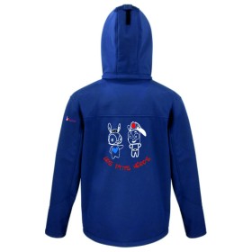 LES P'TITS HEROS VESTE CAPUCHE FEDERATION NAVY ADULTE HOMME
