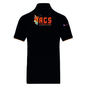 ACS NOUVEL ENVOL POLO NOIR ADULTE HOMME