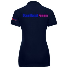 DOUAI BASKET FEMININ POLO FEMME NAVY