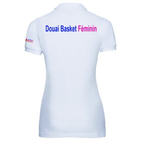 DOUAI BASKET FEMININ POLO FEMME BLANC