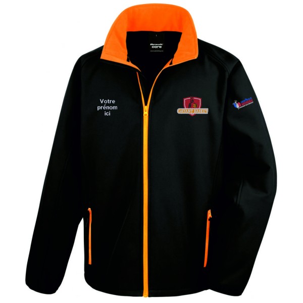 DOUAI GAYANT BASKET : VESTE SOFTSHELL MANCHES LONGUES HOMME